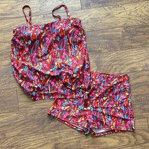 Vibrant Floral Women's Takini Set